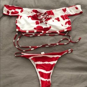 Zaful tie dye bikini